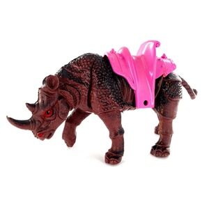 Vtg 1984 Imperial Rhino Avenger Dragons Knights & Daggers Battle Beast w/ Saddle